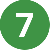 number 7 with green background